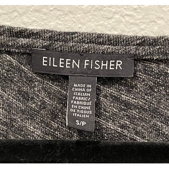 EILEEN FISHER Asymmetrical Grey Sweater - Picture 2 of 4